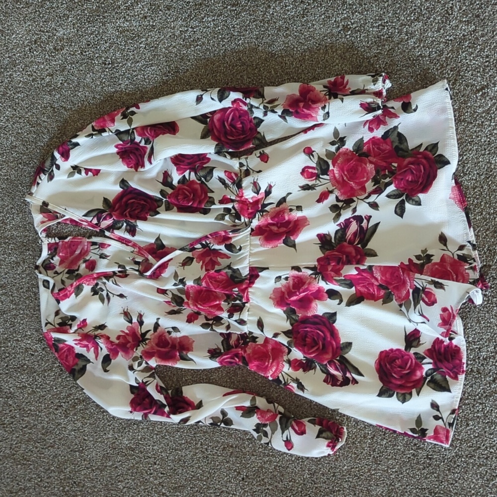 Floral romper.